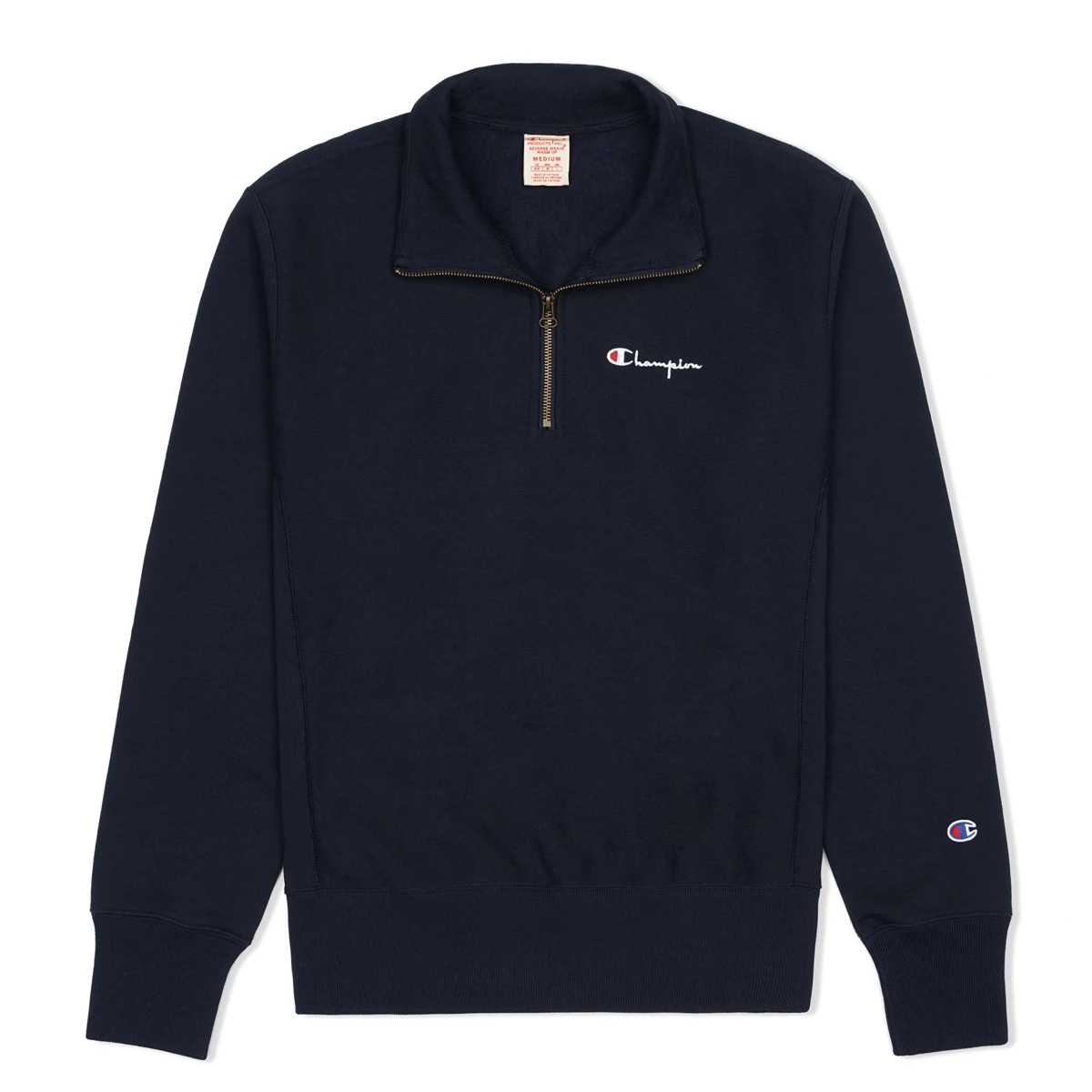 Small Script Half Zip
