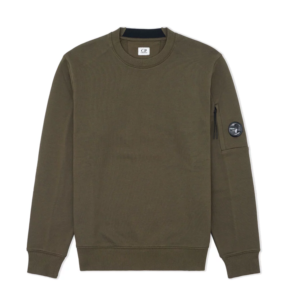 Diagonal Raised Lens Crew Neck