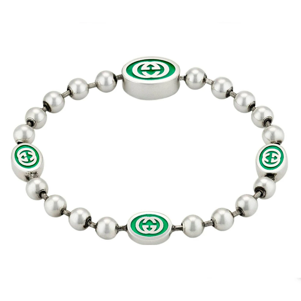 Interlocking G Enamel Boule Bracelet