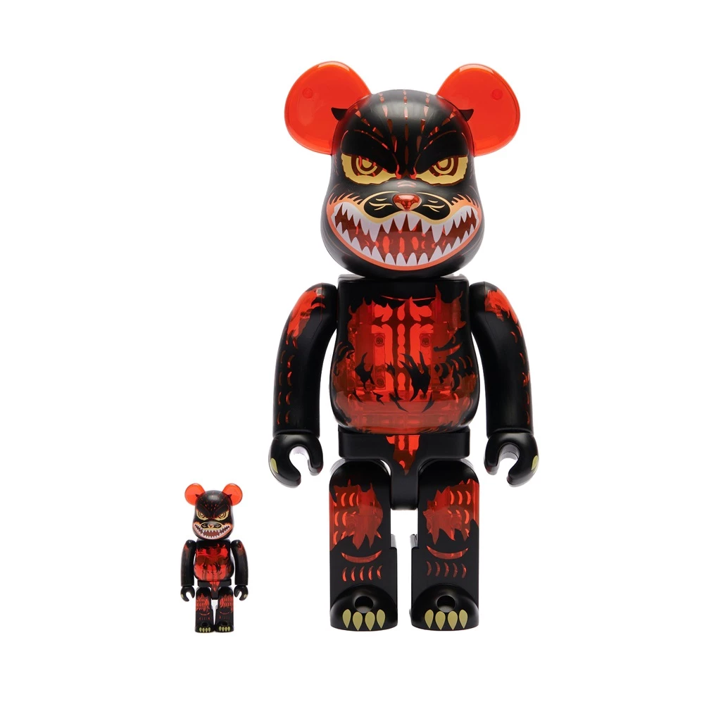 BE@RBRICK Godzilla Meltdown Clear 100% + 400%
