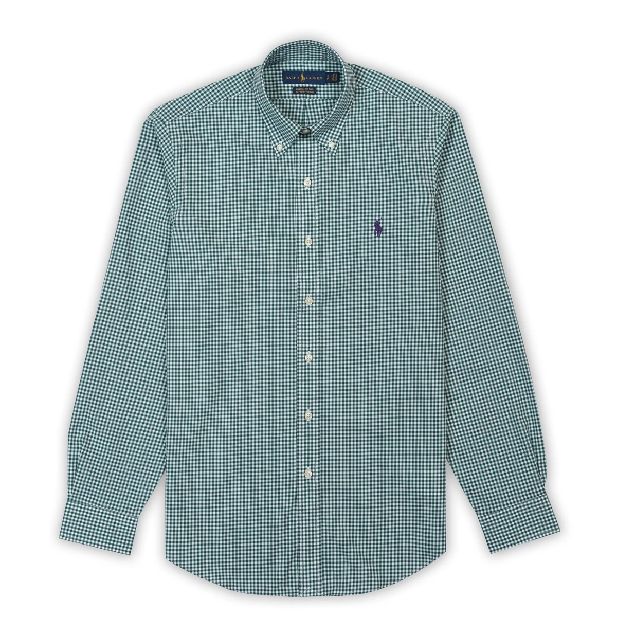 Gingham Stretch Poplin Custom Fit