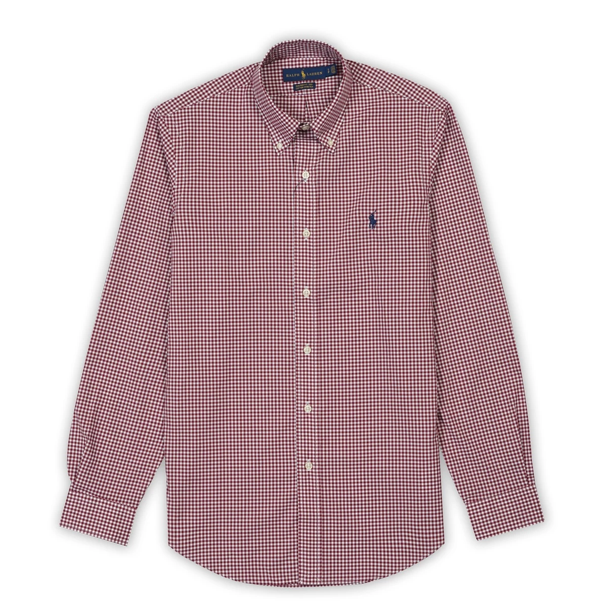 Gingham Stretch Poplin Custom Fit