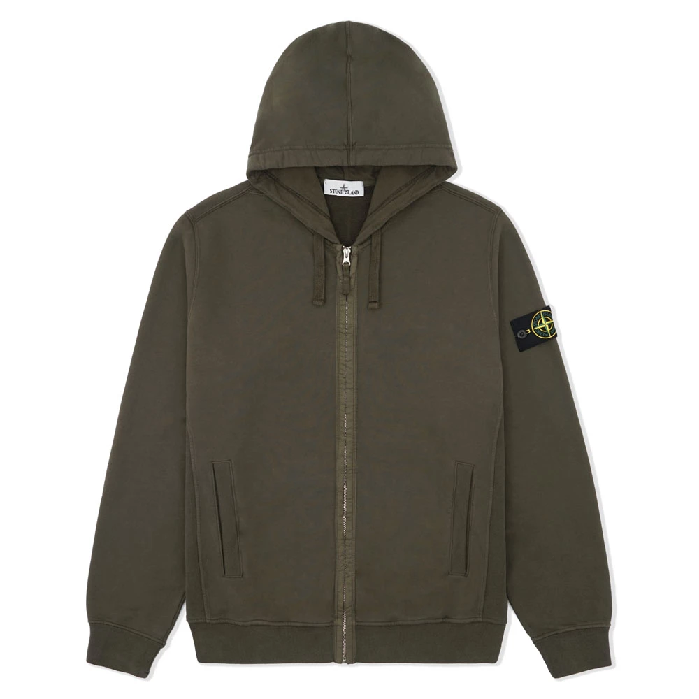 Brushed Organic Cotton Fleece Regular Zip Hoodie