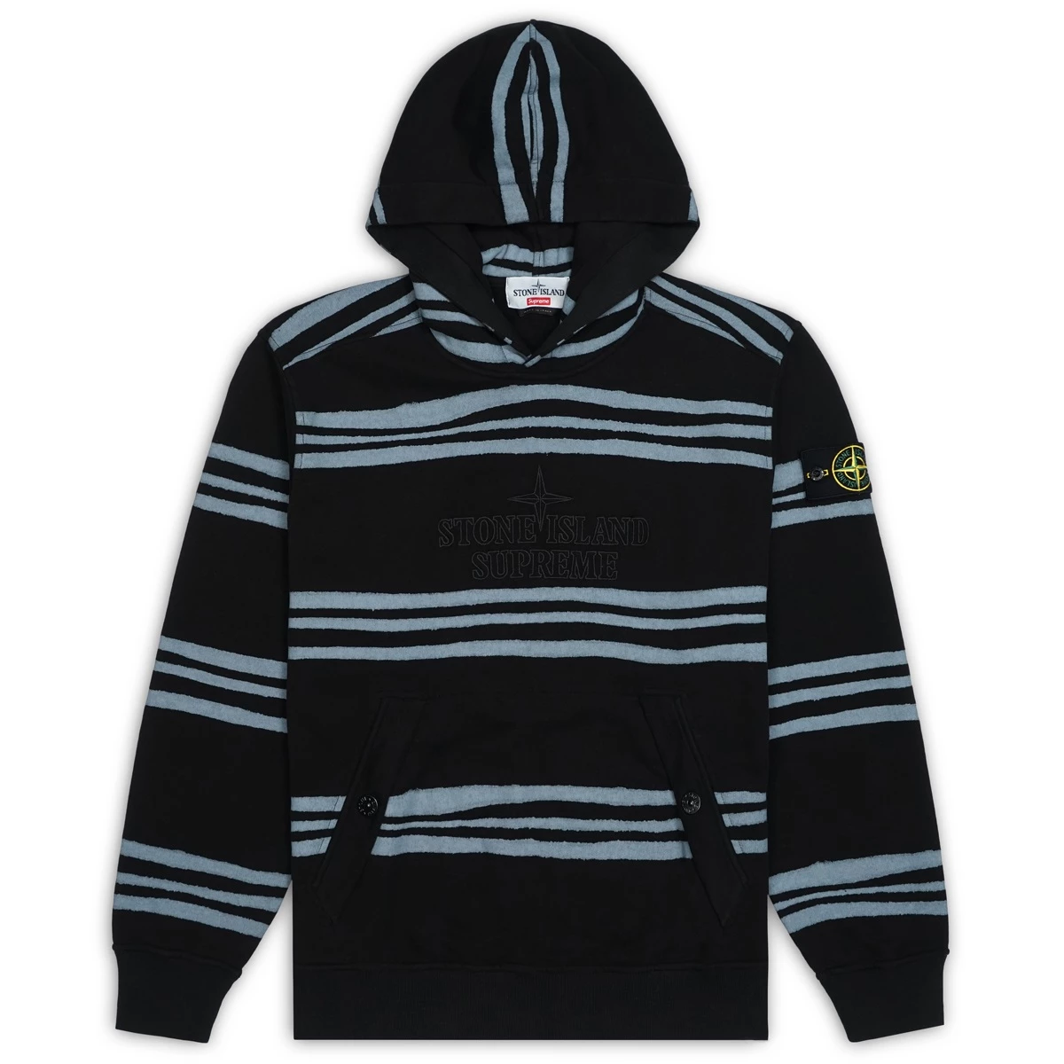 x Supreme Warp Stripe Hooded